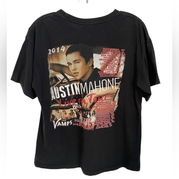 Austin Mahone 2014 Live on Tour T Shirt Adult Med - Picture 2 of 9